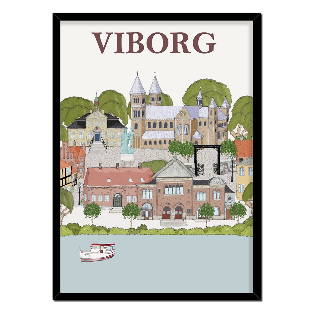 svimmelhed Folkeskole Guvernør Viborg By plakat - Mouseandpen