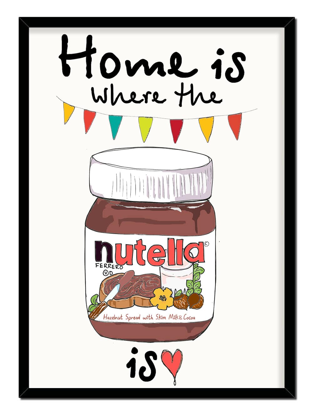 Home Is Where Is plakat - Mouseandpen